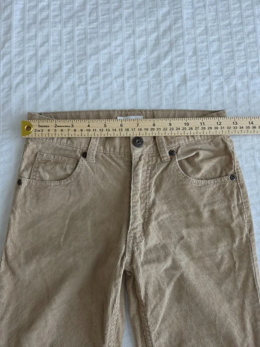 Gymboree Boys Corduroy Pants Size 10 Khaki Classic Fit 100% Cotton